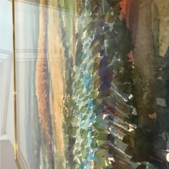 Original Signed Framed Landscape Watercolor Painting - Picture 12 of 12